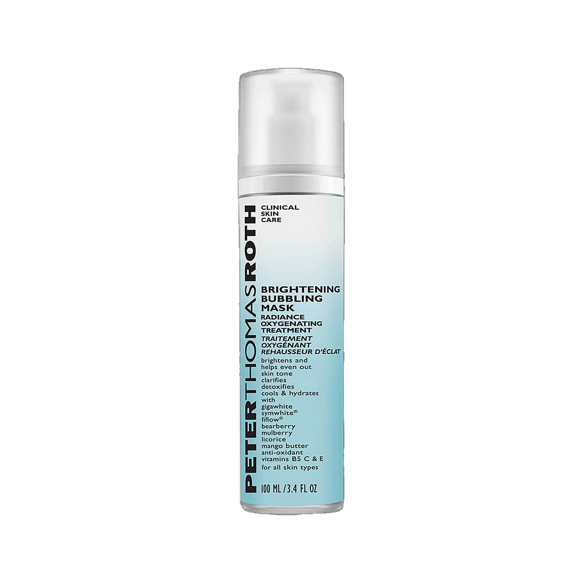 Peter Thomas Roth Brightening Bubbling Mask tube on white background
