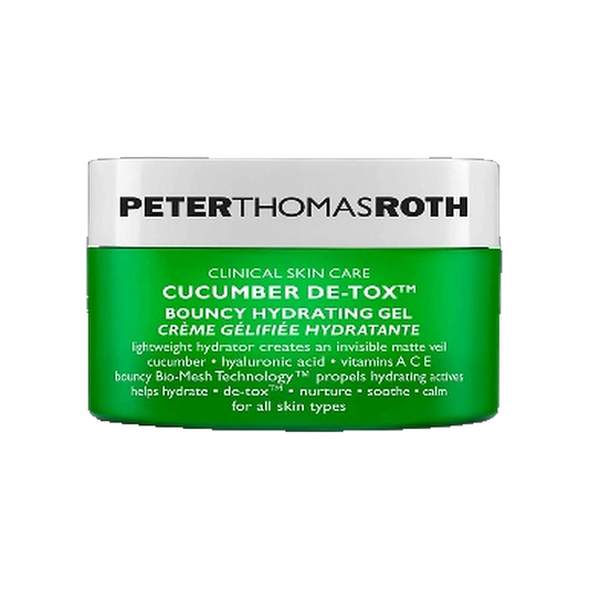 Peter Thomas Roth Cucumber De-Tox Bouncy Hydra Gel jar on white background