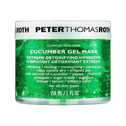 Peter Thomas Roth Cucumber Gel Mask jar on transparent background
