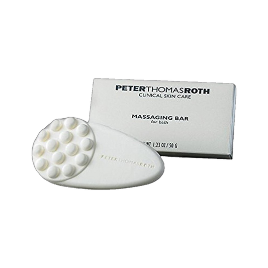 Peter Thomas Roth Massaging Bar For Bath with massaging head on transparent background
