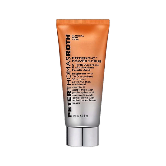 Peter Thomas Roth Potent-C Power Scrub tube on white background