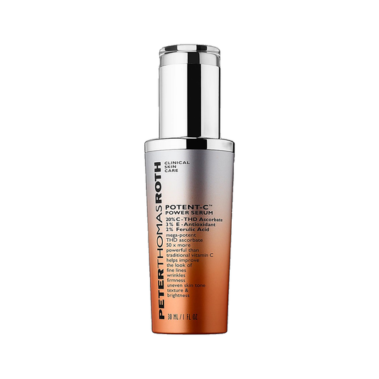 Peter Thomas Roth Potent-C Power Serum bottle on white background