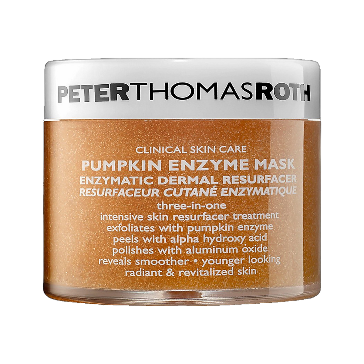Peter Thomas Roth Pumpkin Enzyme Mask jar on transparent background