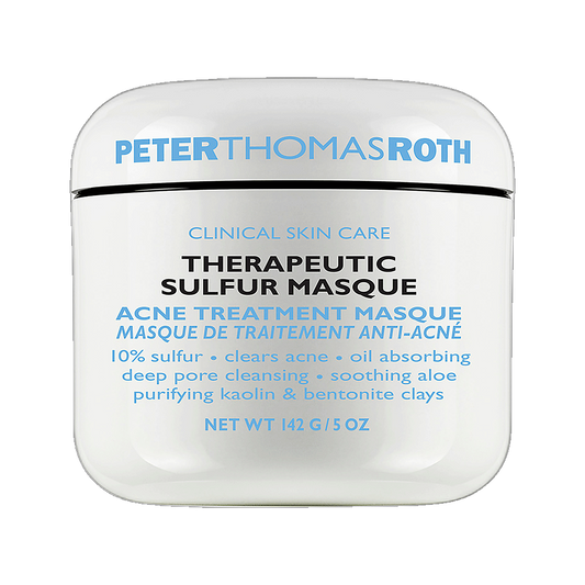 Peter Thomas Roth Therapeutic Sulfur Mask jar on transparent background