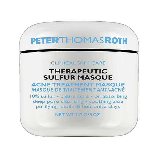 Peter Thomas Roth Therapeutic Sulfur Mask jar on white background