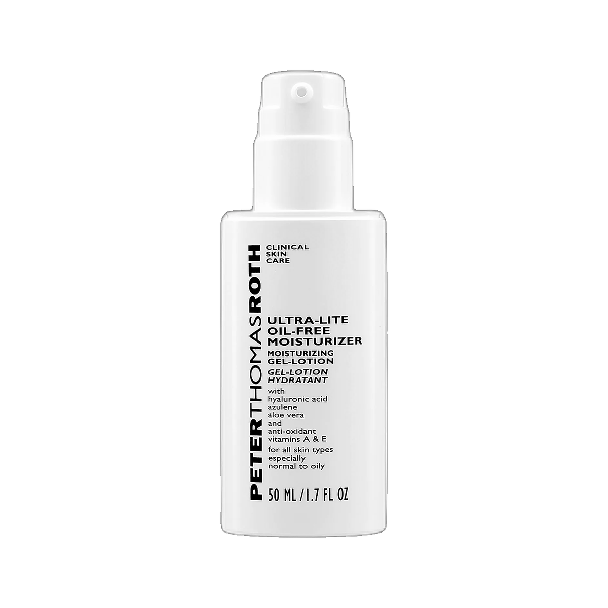 Peter Thomas Roth Ultra Lite Oil Free Moisturizer tube on white background