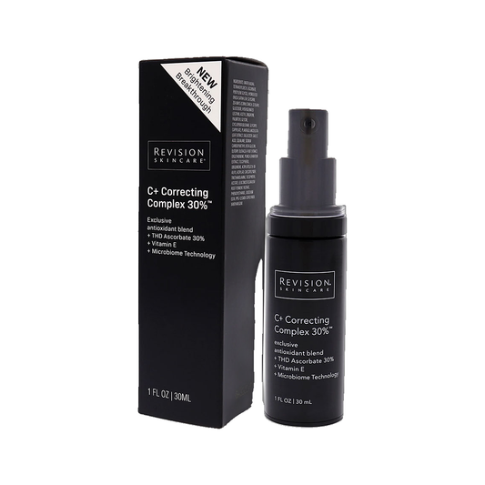 Revision Skincare C Plus Correcting Complex 30 percent bottle with box on white background