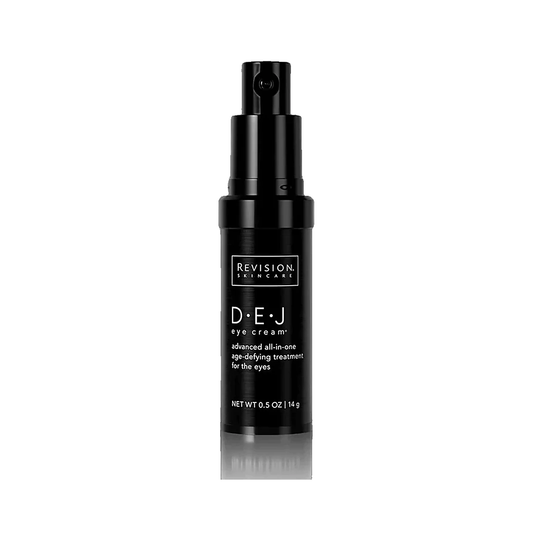 Revision Skincare DEJ Eye Cream 0.5 oz jar on white background
