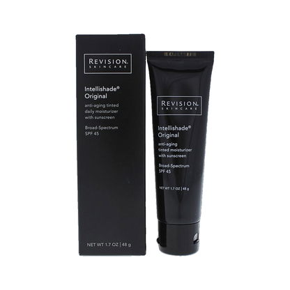 Revision Skincare Intellishade Original SPF 45 tube with box on white background