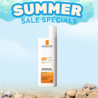 La Roche Posay Anthelios Ultra Light Fluid Facial Sunscreen SPF 60 (50 ml)